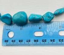 925 Sterling Silver DRT Jay King Turquoise Nugget Beaded Necklace