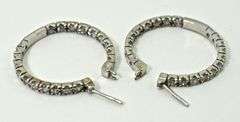 Popular 18K  Diamond In-and-Out Hoop Earrings