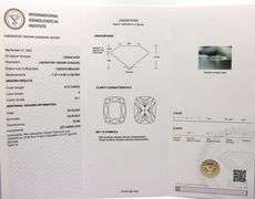 14kt Yellow gold 4.70ct cushion brilliant lab grown diamond engagement ring