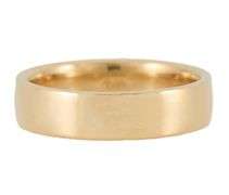 Gents Polished 6.0MM Wedding Band Ring in 18K