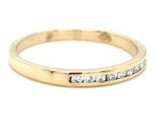 14kt Yellow gold 0.15ctw channel set diamond band