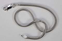 Sterling Silver Snake Chain 2.3mm Solid 925 New Brazilian Bracelet 9"