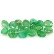 Oval cut 6.61ct 8pc Zambian Emerald set