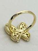 925 Sterling Silver Mother Of Pearl Butterfly Ring