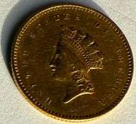 1854 Type 2 Indian Princess US Gold
