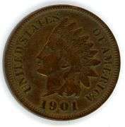 1901 Indian Head Cent in Unc Details