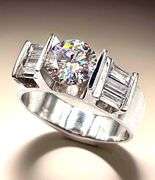 Men's 2.35 Ct Ice White Fire Moissanite Ring