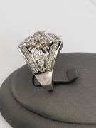 CERTIFIED 14K WHITE GOLD AND DIAMOND RING