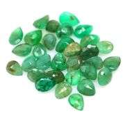 Real 11.13ct 31 piece Zambian Emerald set!
