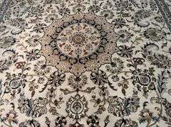 FINE SILK & WOOL KASHAN RUG 9x12