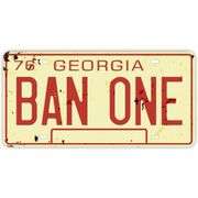 Smokey and the Bandit BAN ONE Embossed License Plate