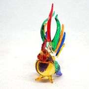 Handcrafted Solid Glass Rooster