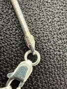 Sterling Silver Natural Garnet Gemstone Pendant w/ 18" .925 Italian Omega Chain