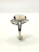 4.5 Ct Simulated Color Play Welo Opal Ring