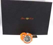 Glam Rock black dial stainless steel watch