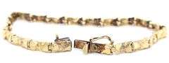 Estate 14K YG Nugget Style Ladies Bracelet