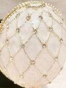 Beige Fabergé-Style Imperial Trinket Egg