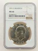 1971-S Silver Ike Dollar, NGC MS66