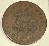 1841 Webster Van Buren Hard Times Token