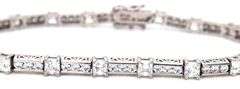 925 Sterling silver cubic zirconia bracelet and ring