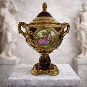 European Lidded Crystal Bowl