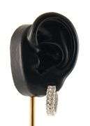 6.00ctw Round Diamond Double Row Inside Out Hoop Earrings in 14K