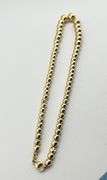 14KT Yellow Gold Gratuated Round Polished Gold Bead Necklace