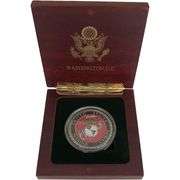 U.S. Marine Corps Challenge Coin with Case