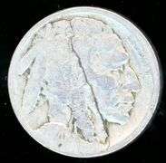 1920 Buffalo Nickel with Major Lamination Error