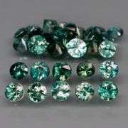 Heated only! 3.30ct blue green Sapphire set!