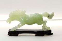 Proud Horse in Bowenite Statue