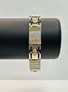 Sharp  Gold Plated Italian Link Bracelet