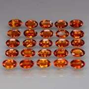 Rare 5.07ct top red amber Madeira Citrine set!