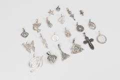 Sterling Silver Pendant Assortment Various Sizes & Styles (20 Pendant Lot)
