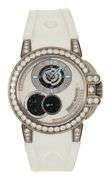 Harry Winston Ocean Lady Z, 35MM, Diamond Bezel and Dial, Zalium Ladies Watch