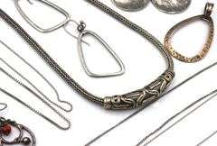 Heavy Vintage 925 sterling silver group lot of miscellaneous jewelry