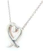 Tiffany & co Paloma Picasso loving heart pendant on chain