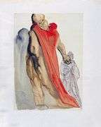 Rare Salvador Dali Original Engraving from The Divine Comedy, Purgatory