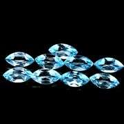 Gorgeous 11.25ct marquise cut Swiss blue Topaz set