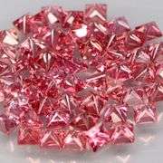 Exquisite 3.42ct set of rare pink Malaya Garnets