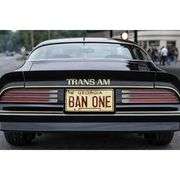 Smokey and the Bandit BAN ONE Embossed License Plate