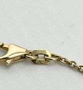 14KT Yellow Gold Disc Bead Station Necklace