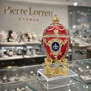 Red Fabergé 24K Gold Embellished with Swarovski Crystals