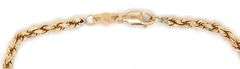 14kt Yellow gold rope chain bracelet