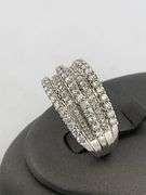 CERTIFIED BRAND NEW 14K WHITE GOLD DIAMOND RING / BAND