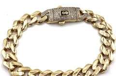 14kt Yellow gold Solid curb bracelet