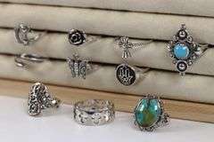 Sterling Silver Curated Ring Assortment Various Sizes & Styles (10 Ring Lot)