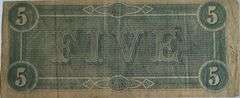 $5 Feb 17 1864 Series CSA Note