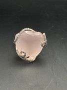 14K Rose Quartz Cocktail Ring of 16ct