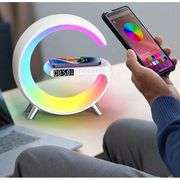 Smart LED Lamp with Wireless Charger Speaker and Alarm Clock